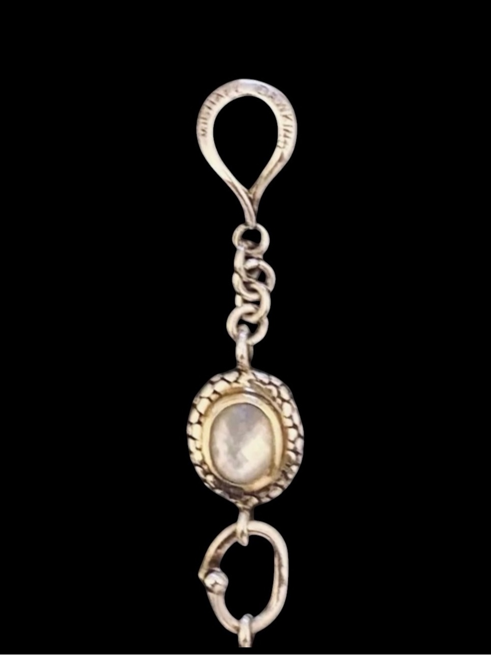Michael Dawkins .925 Sterling Silver Mother of Pearl Doublet Link Bracelet - Picture 5 of 9